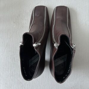 Charles Jourdan Vintage Boots Made in France Size 7 Leather Y2K Designer Minimal